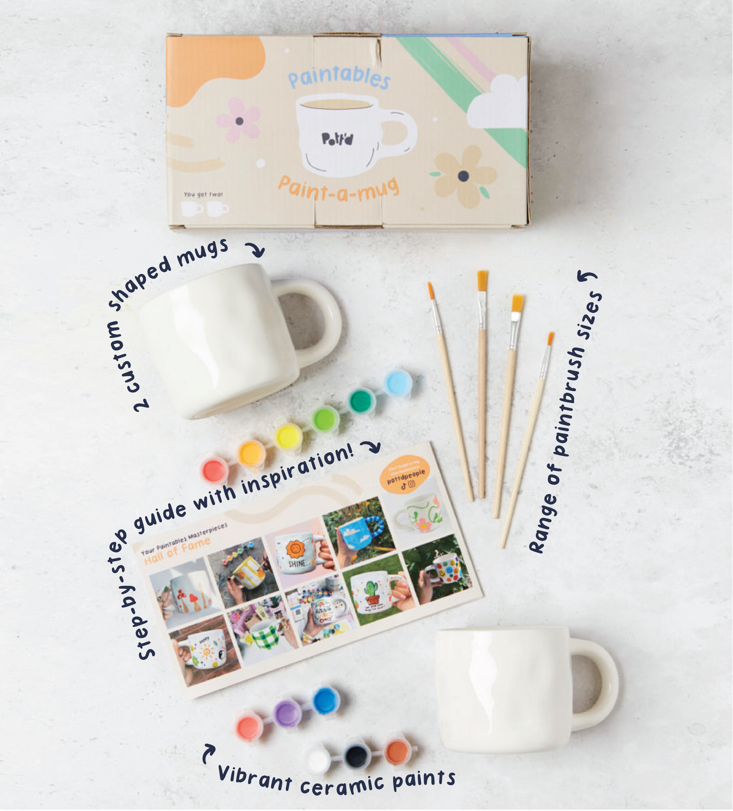 Paint-a-Mug x2 Kit
