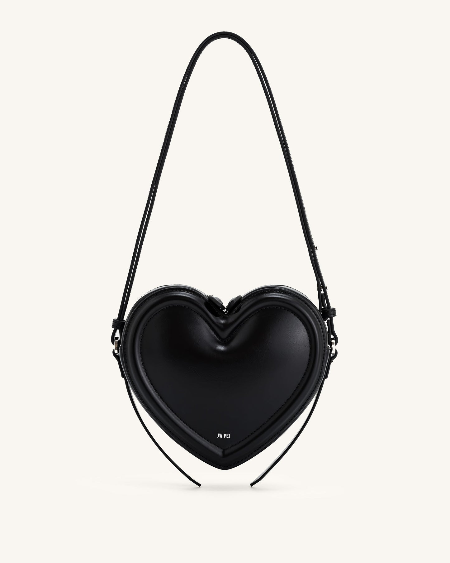 Sac en forme de cœur Arlene - Noir