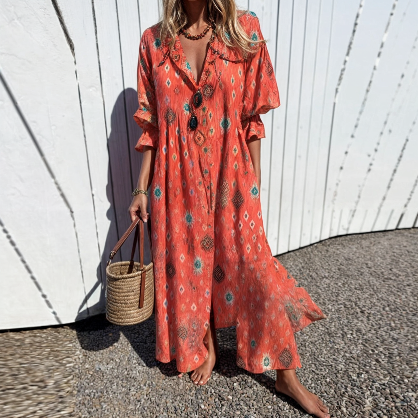 KIVITA | Boho Jurk