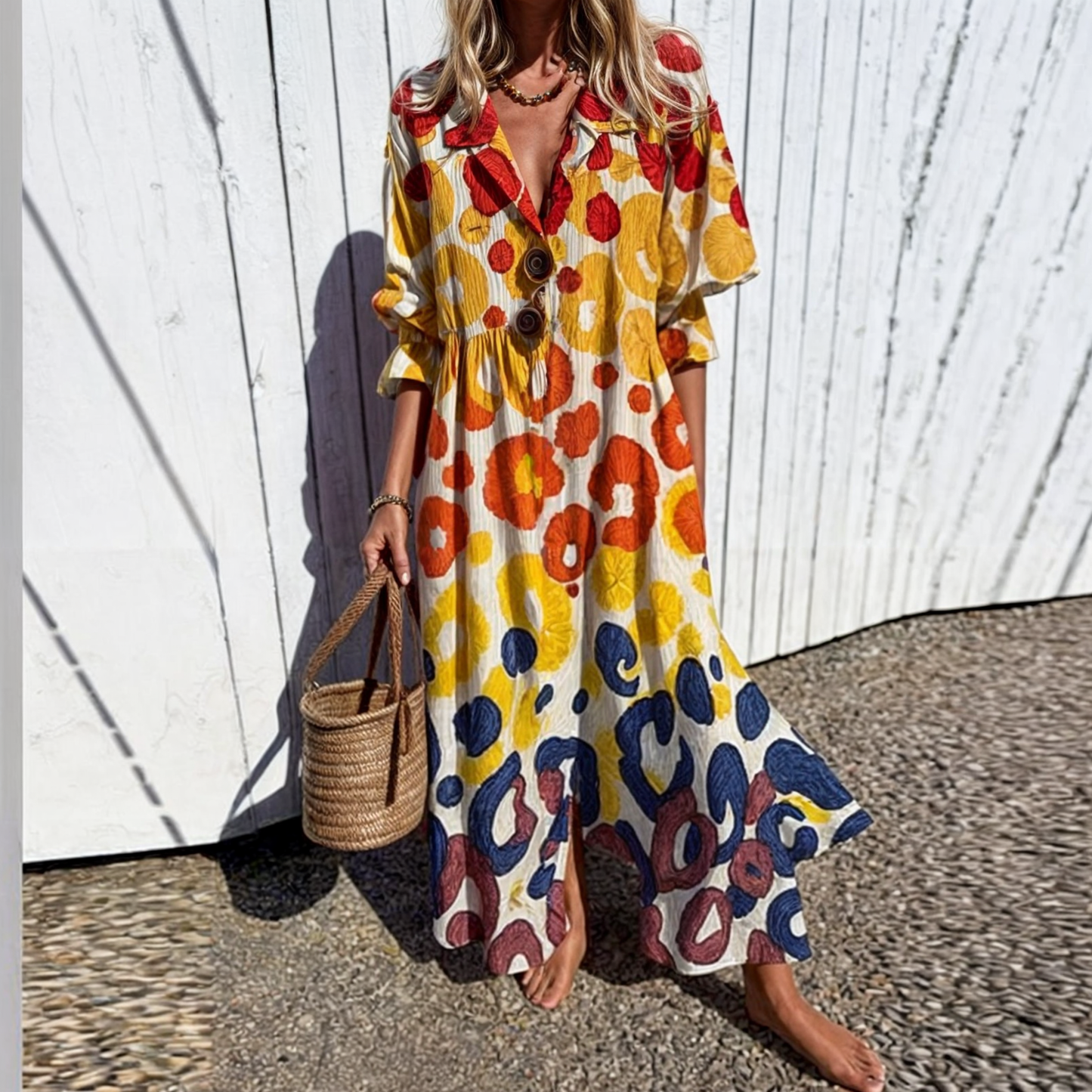 KIVITA | Boho Jurk