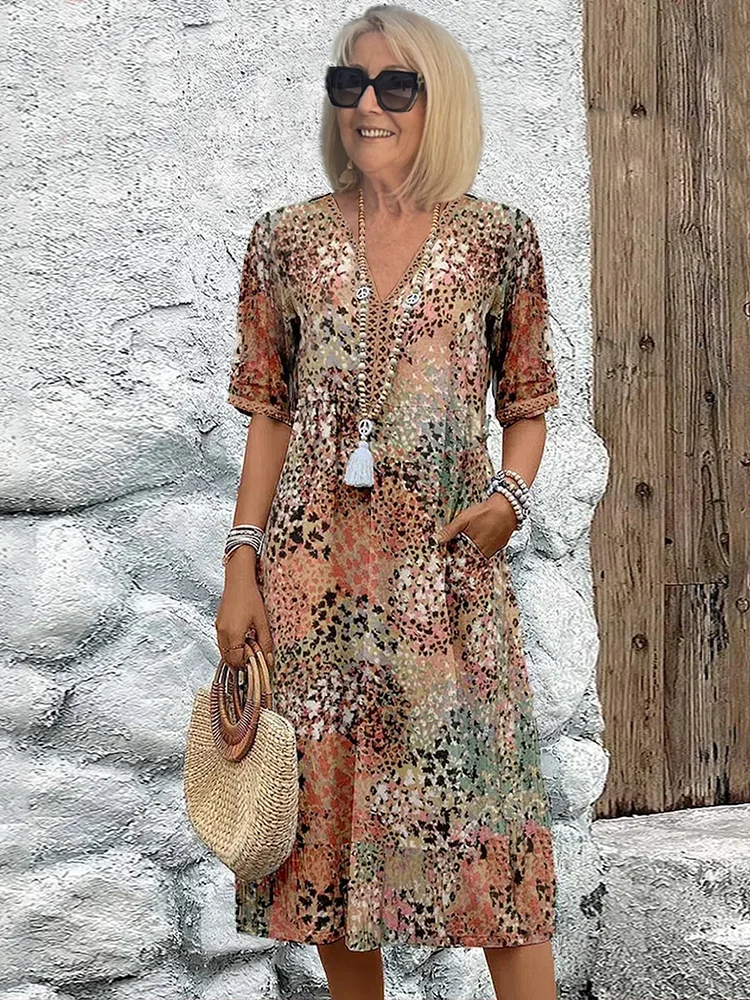 Harper™ | Vibrant Floral Dress