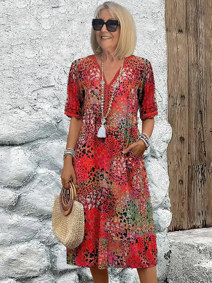 Harper™ | Vibrant Floral Dress