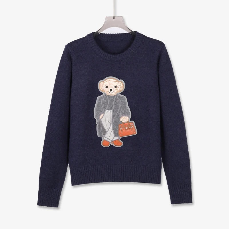 Anna - Embroidery Bear sweater