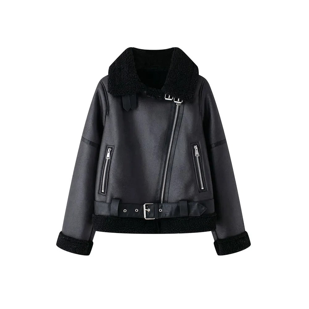 Mia - Suede Belt jacket